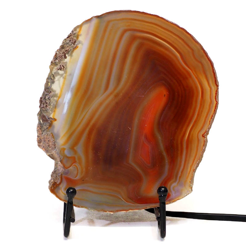 Sliced Brazilian Crystal Agate Lamp S564 3 Sliced Brazilian Crystal Agate Lamp S564 | Himalayan Salt Factory