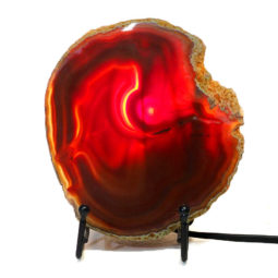 Sliced Brazilian Crystal Agate Lamp S566 8 Sliced Brazilian Crystal Agate Lamp S566 | Himalayan Salt Factory