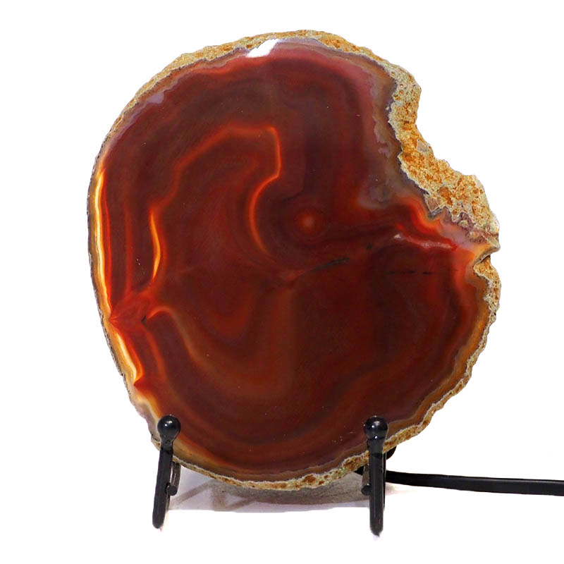 Sliced Brazilian Crystal Agate Lamp S566 3 Sliced Brazilian Crystal Agate Lamp S566 | Himalayan Salt Factory
