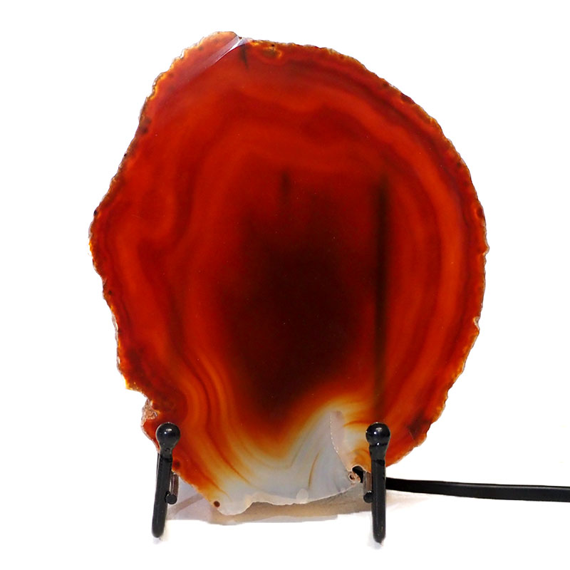 Sliced Brazilian Crystal Agate Lamp S567 3 Sliced Brazilian Crystal Agate Lamp S567 | Himalayan Salt Factory