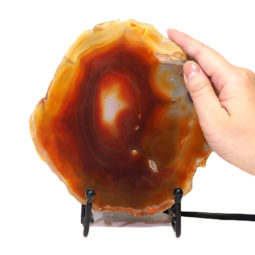 Sliced Brazilian Crystal Agate Lamp S568 9 Sliced Brazilian Crystal Agate Lamp S568 | Himalayan Salt Factory