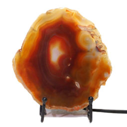 Sliced Brazilian Crystal Agate Lamp S568 | Himalayan Salt Factory