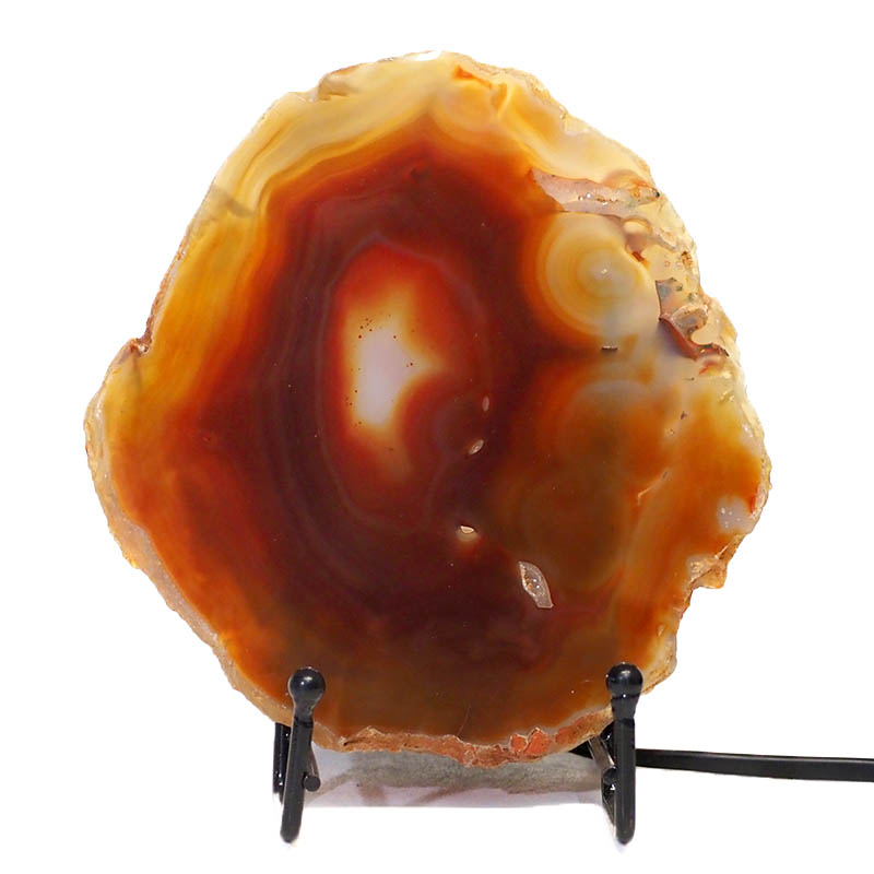 Sliced Brazilian Crystal Agate Lamp S568 3 Sliced Brazilian Crystal Agate Lamp S568 | Himalayan Salt Factory