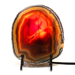 Sliced Brazilian Crystal Agate Lamp S571 | Himalayan Salt Factory