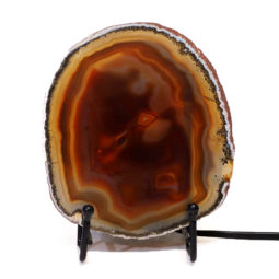 Sliced Brazilian Crystal Agate Lamp S571 | Himalayan Salt Factory
