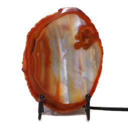 Sliced Brazilian Crystal Agate Lamp S573 | Himalayan Salt Factory