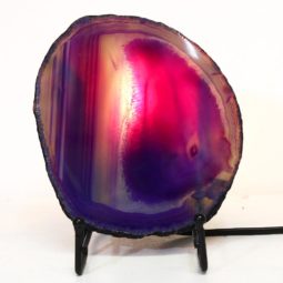 Sliced Brazilian Crystal Agate Lamp S588 8 Sliced Brazilian Crystal Agate Lamp S588 | Himalayan Salt Factory