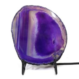 Sliced Brazilian Crystal Agate Lamp S588 | Himalayan Salt Factory