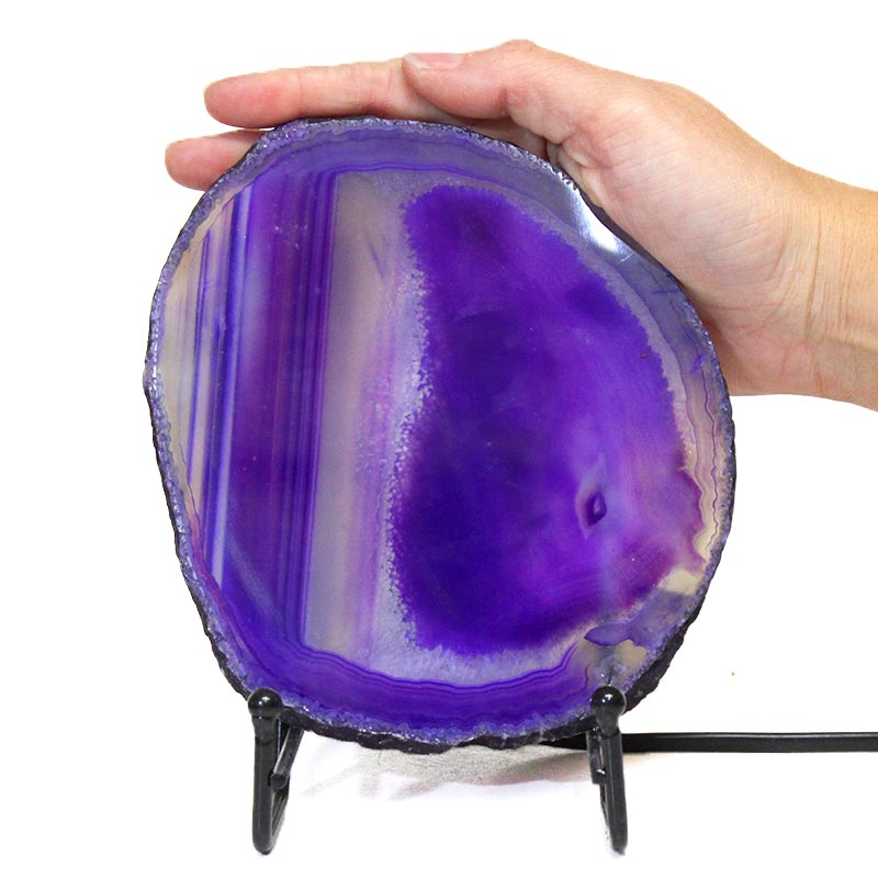 Sliced Brazilian Crystal Agate Lamp S588 5 Sliced Brazilian Crystal Agate Lamp S588 | Himalayan Salt Factory