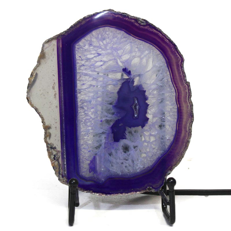 Sliced Brazilian Crystal Agate Lamp S589 3 Sliced Brazilian Crystal Agate Lamp S589 | Himalayan Salt Factory