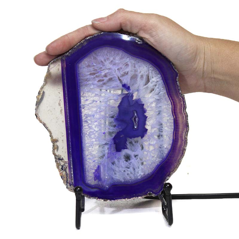 Sliced Brazilian Crystal Agate Lamp S589 5 Sliced Brazilian Crystal Agate Lamp S589 | Himalayan Salt Factory