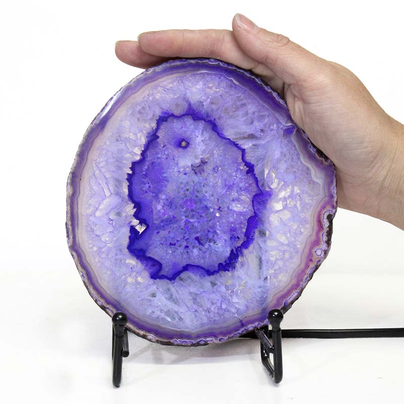Sliced Brazilian Crystal Agate Lamp S593 5 Sliced Brazilian Crystal Agate Lamp S593 | Himalayan Salt Factory
