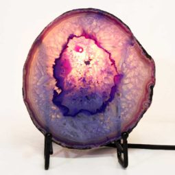 Sliced Brazilian Crystal Agate Lamp S593 8 Sliced Brazilian Crystal Agate Lamp S593 | Himalayan Salt Factory