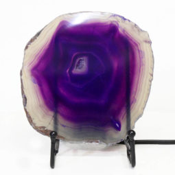 Sliced Brazilian Crystal Agate Lamp S594 | Himalayan Salt Factory