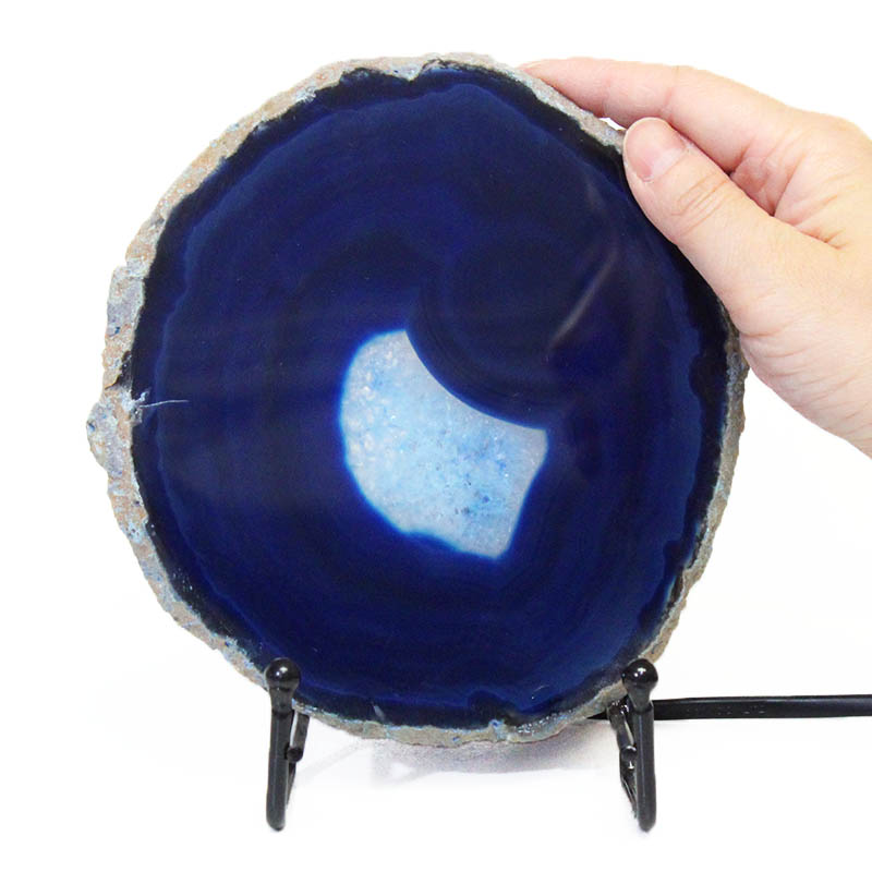 Sliced Brazilian Crystal Agate Lamp S599 5 Sliced Brazilian Crystal Agate Lamp S599 | Himalayan Salt Factory