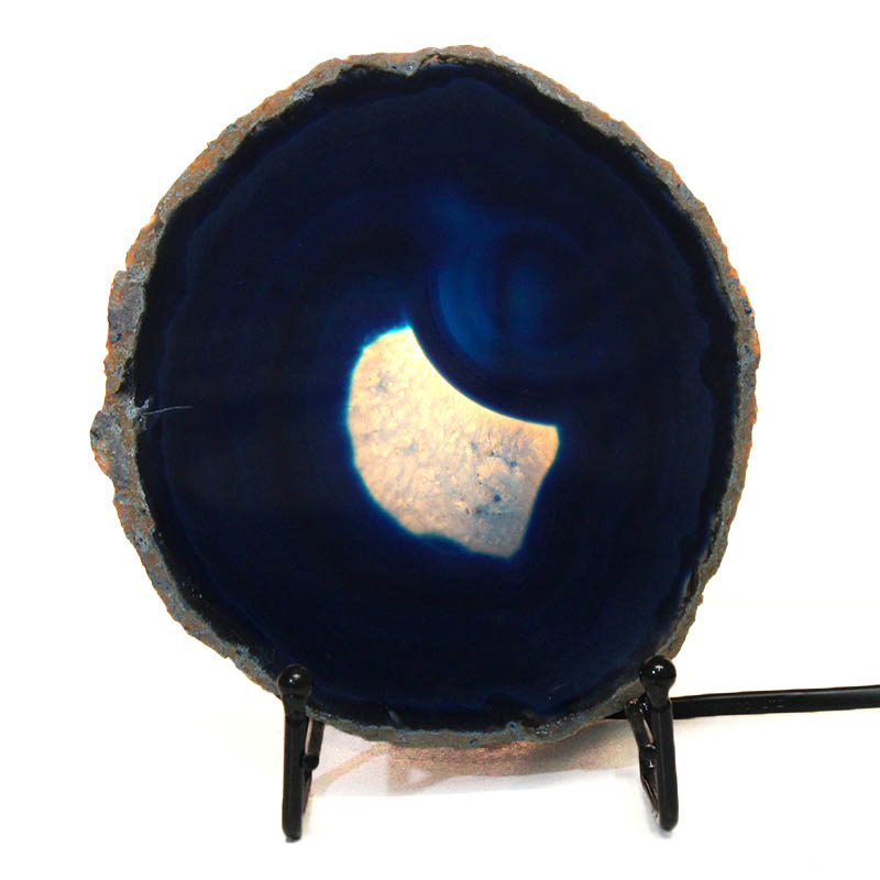 Sliced Brazilian Crystal Agate Lamp S599 4 Sliced Brazilian Crystal Agate Lamp S599 | Himalayan Salt Factory