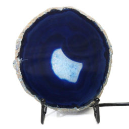 Sliced Brazilian Crystal Agate Lamp S599 | Himalayan Salt Factory