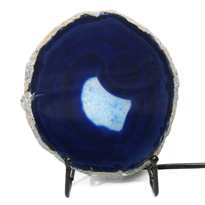 Sliced Brazilian Crystal Agate Lamp S599 3 Sliced Brazilian Crystal Agate Lamp S599 | Himalayan Salt Factory