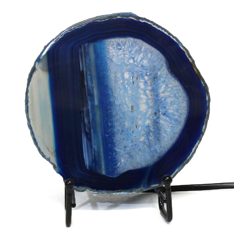 Sliced Brazilian Crystal Agate Lamp S602 3 Sliced Brazilian Crystal Agate Lamp S602 | Himalayan Salt Factory