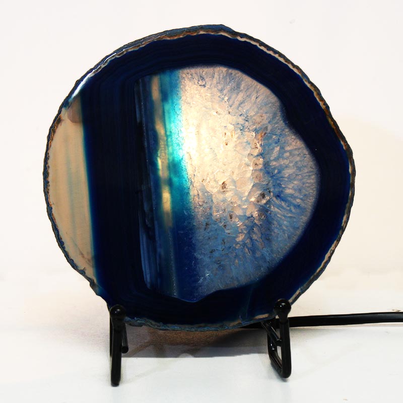 Sliced Brazilian Crystal Agate Lamp S602 4 Sliced Brazilian Crystal Agate Lamp S602 | Himalayan Salt Factory