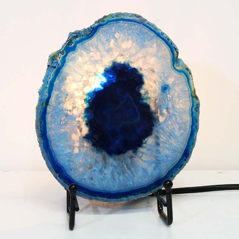 Sliced Brazilian Crystal Agate Lamp S604 4 Sliced Brazilian Crystal Agate Lamp S604 | Himalayan Salt Factory