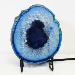 Sliced Brazilian Crystal Agate Lamp S604 | Himalayan Salt Factory