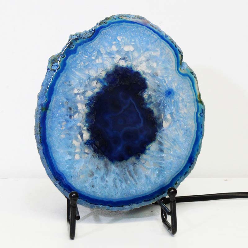 Sliced Brazilian Crystal Agate Lamp S604 3 Sliced Brazilian Crystal Agate Lamp S604 | Himalayan Salt Factory