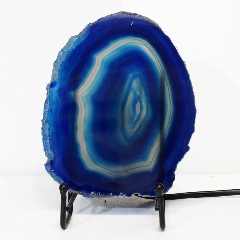 Sliced Brazilian Crystal Agate Lamp S607 3 Sliced Brazilian Crystal Agate Lamp S607 | Himalayan Salt Factory