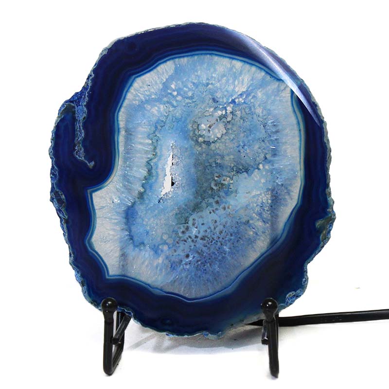 Sliced Brazilian Crystal Agate Lamp S608 3 Sliced Brazilian Crystal Agate Lamp S608 | Himalayan Salt Factory
