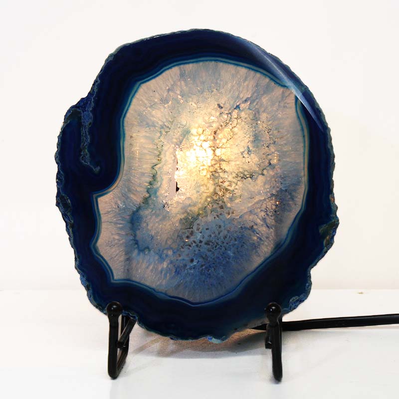 Sliced Brazilian Crystal Agate Lamp S608 4 Sliced Brazilian Crystal Agate Lamp S608 | Himalayan Salt Factory
