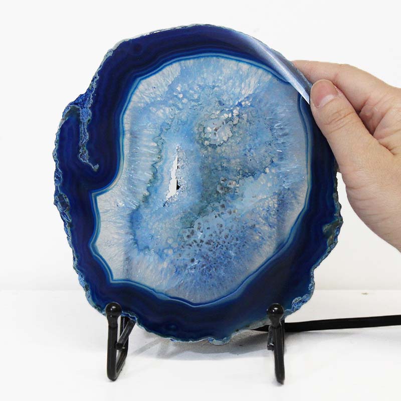 Sliced Brazilian Crystal Agate Lamp S608 5 Sliced Brazilian Crystal Agate Lamp S608 | Himalayan Salt Factory