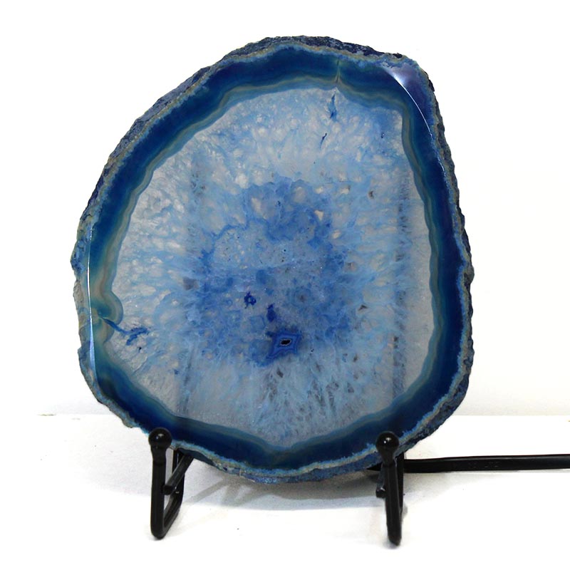 Sliced Brazilian Crystal Agate Lamp S611 3 Sliced Brazilian Crystal Agate Lamp S611 | Himalayan Salt Factory