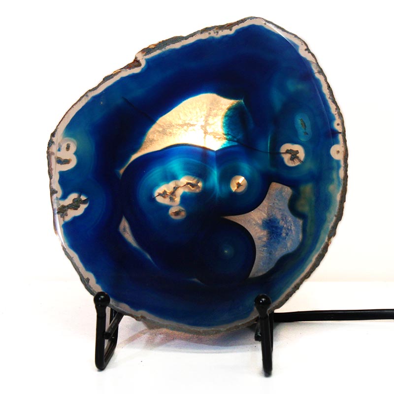 Sliced Brazilian Crystal Agate Lamp S612 5 Sliced Brazilian Crystal Agate Lamp S612-2 | Himalayan Salt Factory