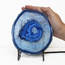 Sliced Brazilian Crystal Agate Lamp S615-1 | Himalayan Salt Factory