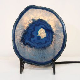 Sliced Brazilian Crystal Agate Lamp S615-2 | Himalayan Salt Factory