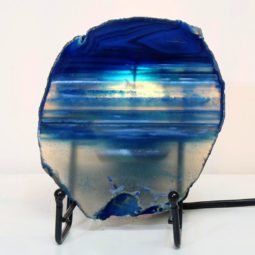 Sliced Brazilian Crystal Agate Lamp S617 8 Sliced Brazilian Crystal Agate Lamp S617-2 | Himalayan Salt Factory