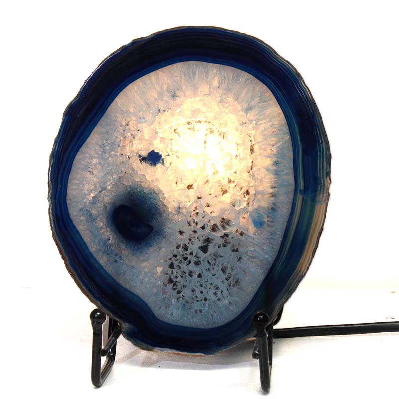 Sliced Brazilian Crystal Agate Lamp S618 4 Sliced Brazilian Crystal Agate Lamp S618-2 | Himalayan Salt Factory