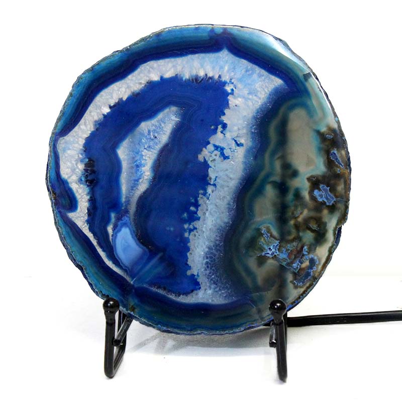 Sliced Brazilian Crystal Agate Lamp S619 3 Sliced Brazilian Crystal Agate Lamp S619-1 | Himalayan Salt Factory