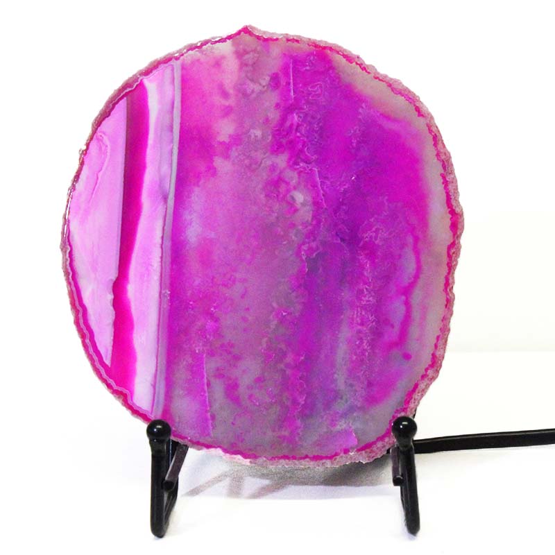 Sliced Brazilian Crystal Agate Lamp S625 3 Sliced Brazilian Crystal Agate Lamp S625-1 | Himalayan Salt Factory