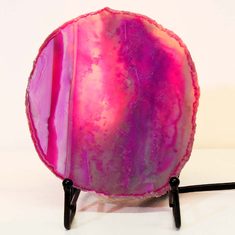 Sliced Brazilian Crystal Agate Lamp S625 5 Sliced Brazilian Crystal Agate Lamp S625 | Himalayan Salt Factory