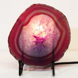 Sliced Brazilian Crystal Agate Lamp S626 7 Sliced Brazilian Crystal Agate Lamp S626-1 | Himalayan Salt Factory