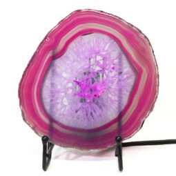 Sliced Brazilian Crystal Agate Lamp S626 | Himalayan Salt Factory