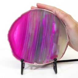 Sliced Brazilian Crystal Agate Lamp S628 | Himalayan Salt Factory