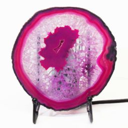 Sliced Brazilian Crystal Agate Lamp S632 | Himalayan Salt Factory