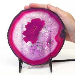 Sliced Brazilian Crystal Agate Lamp S632 9 Sliced Brazilian Crystal Agate Lamp S632 | Himalayan Salt Factory