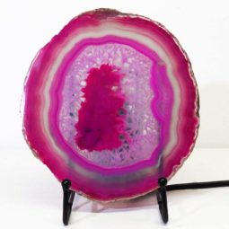 Sliced Brazilian Crystal Agate Lamp S634 | Himalayan Salt Factory