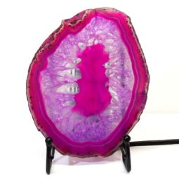 Sliced Brazilian Crystal Agate Lamp S638 | Himalayan Salt Factory