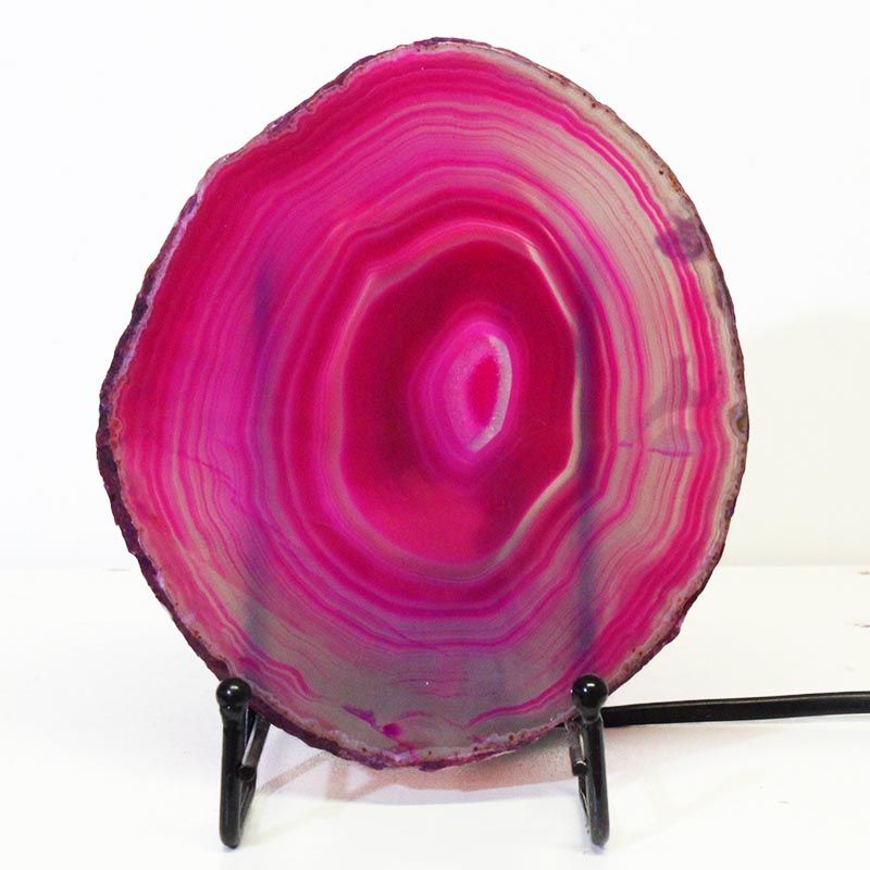 Sliced Brazilian Crystal Agate Lamp S641 3 Sliced Brazilian Crystal Agate Lamp S641 | Himalayan Salt Factory