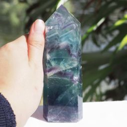 Terminated Point Fluorite Generator Large J1286 | Himalayan Salt Factory