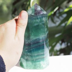 Terminated Point Fluorite Generator Large J1287 | Himalayan Salt Factory